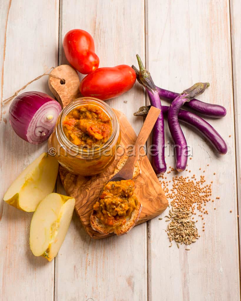 Chutney di melanzane perline