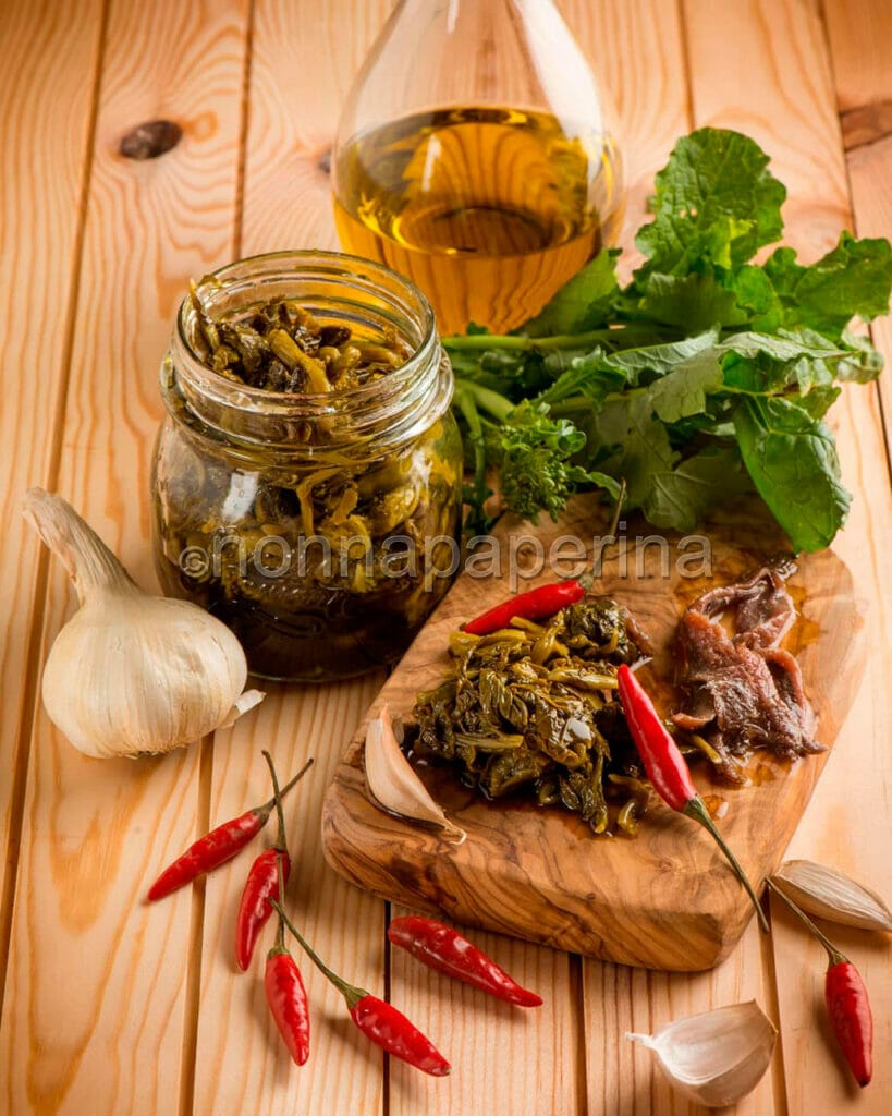 Cime di rapa sott’olio