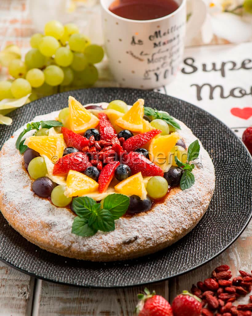 Crostata di sorgo e bacche di goji