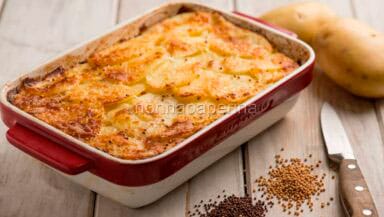 Millefoglie di patate alla senape