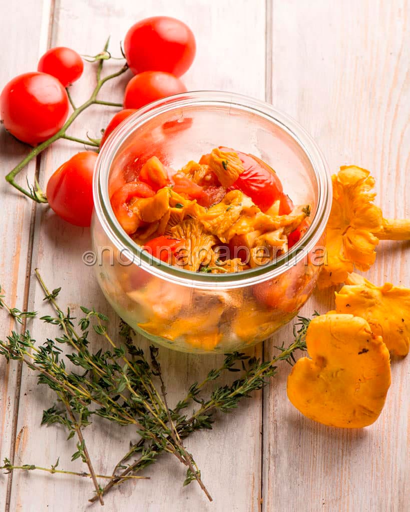 Tortino di patate e finferli