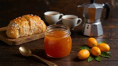 colazione con marmellata di kumquat