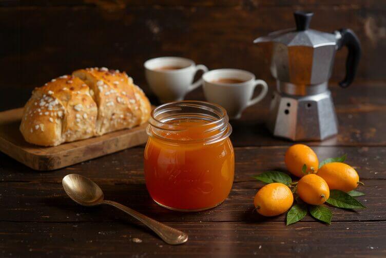 colazione con marmellata di kumquat
