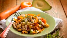 Esotica insalata di straccetti di vitello con avocado