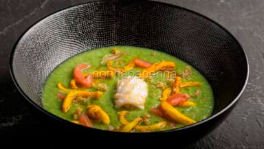 Crema di broccoli calamari e fonio