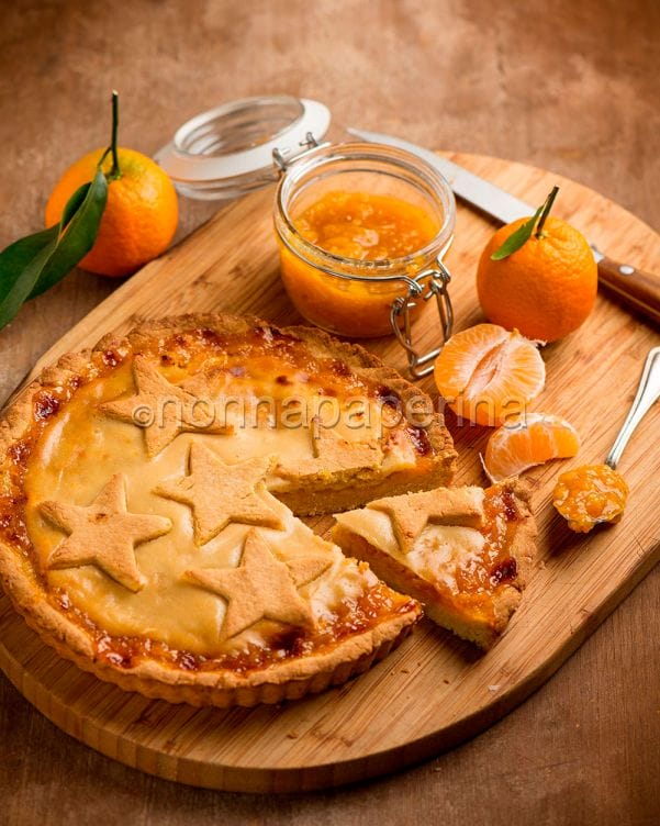 Crostata con marmellata di mandarini