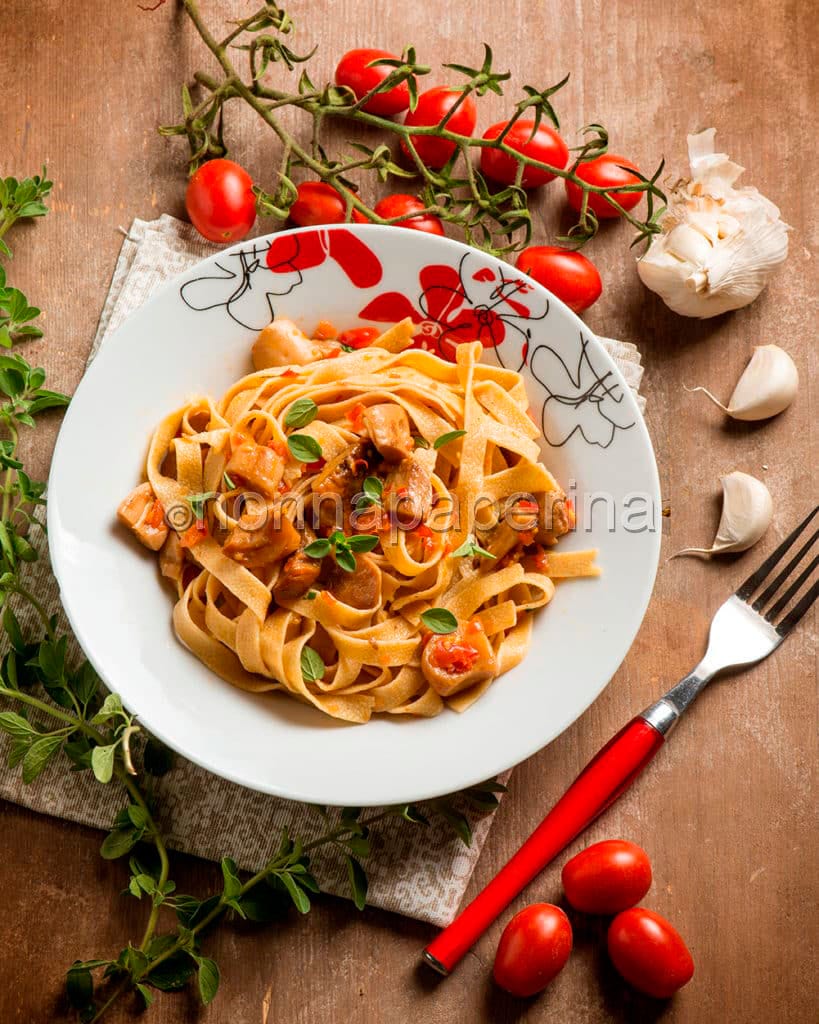 Fettuccine con funghi porcini
