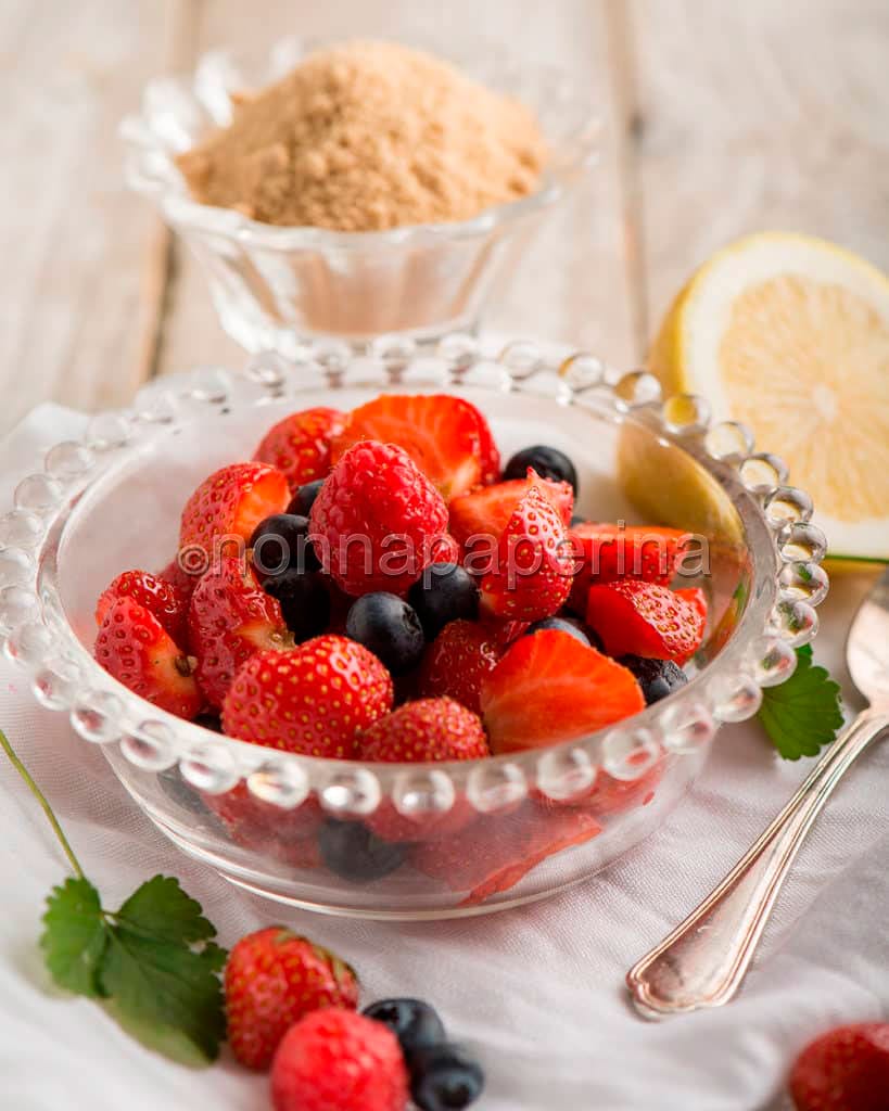 Macedonia di fragole