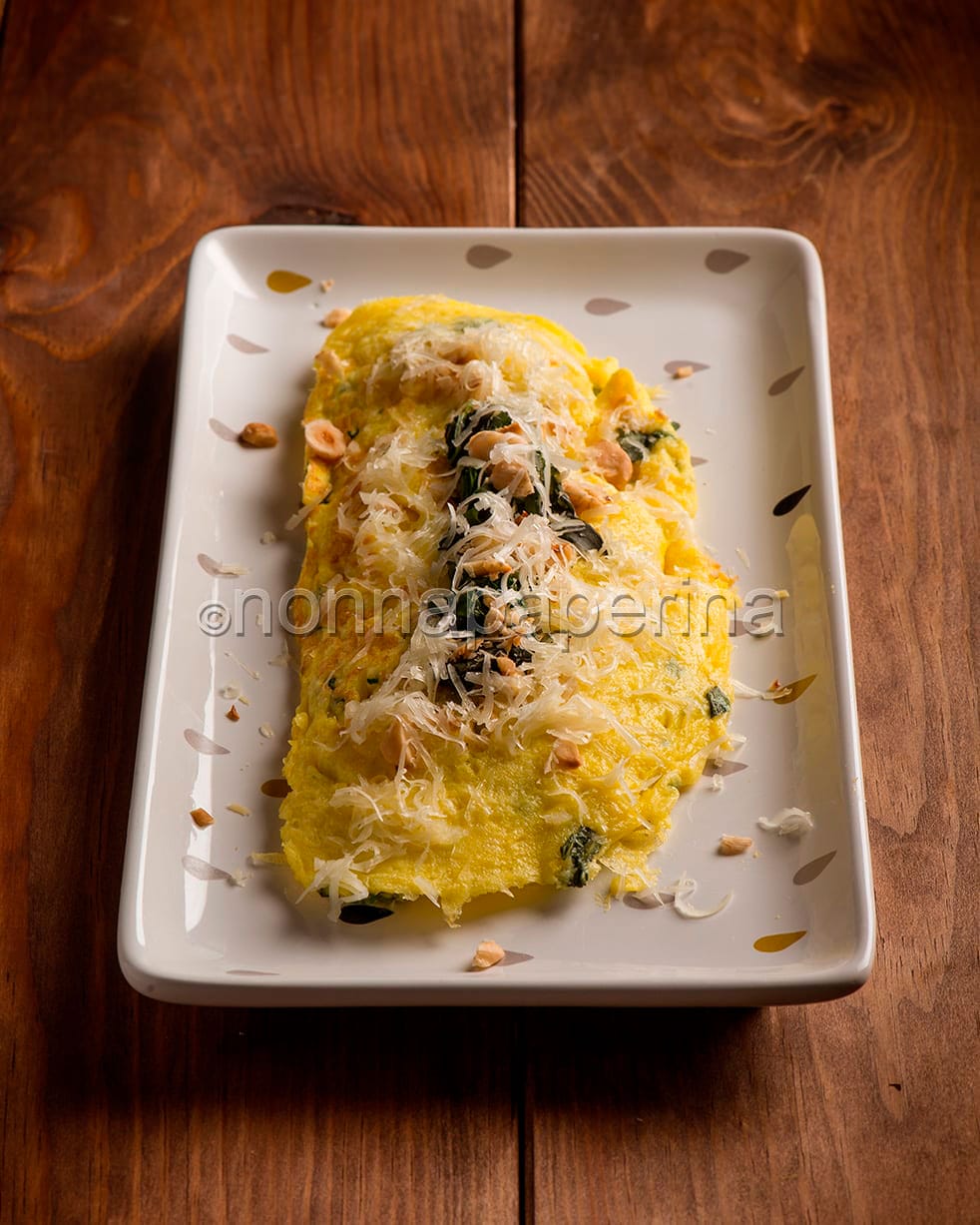 Omelette con formaggio di capra Omelette con formaggio di capra