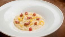 Risotto con limone e tartare di tonno