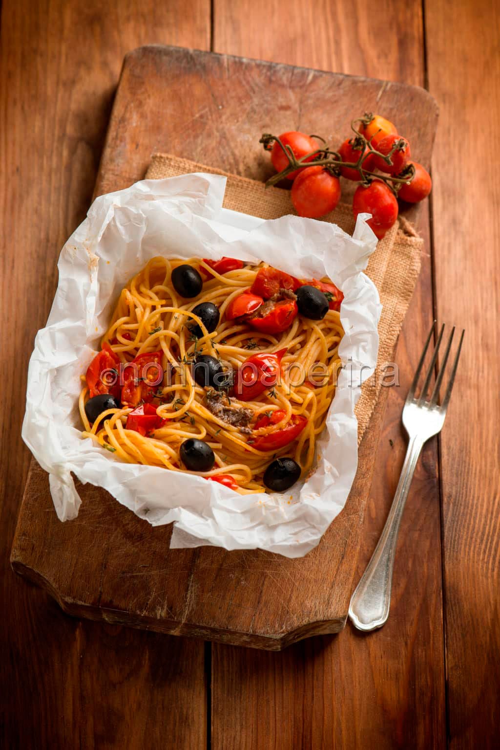 Spaghetti al cartoccio