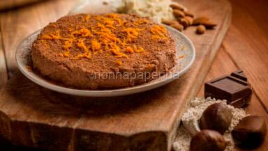 Torta con farina di castagne