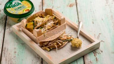 Wraps con Hummus Ceci e Avocado Noa