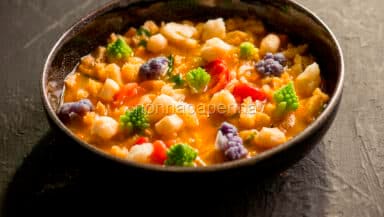 Zuppa di trippa e cavolfiore