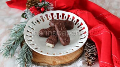 Barrette al cocco e cioccolato