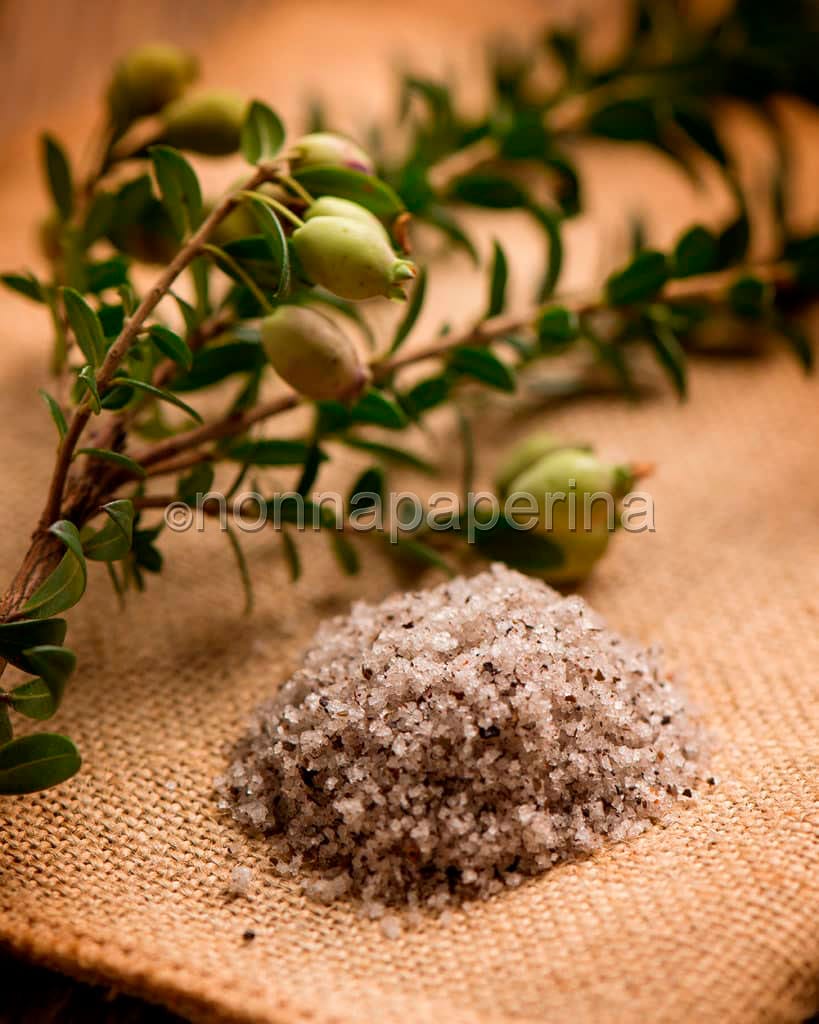 Sale aromatizzato al mirto Sale aromatizzato al mirto