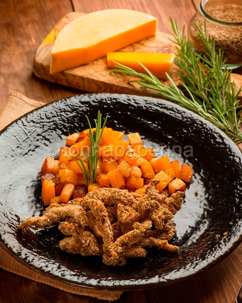 Straccetti di tacchino al sesamo