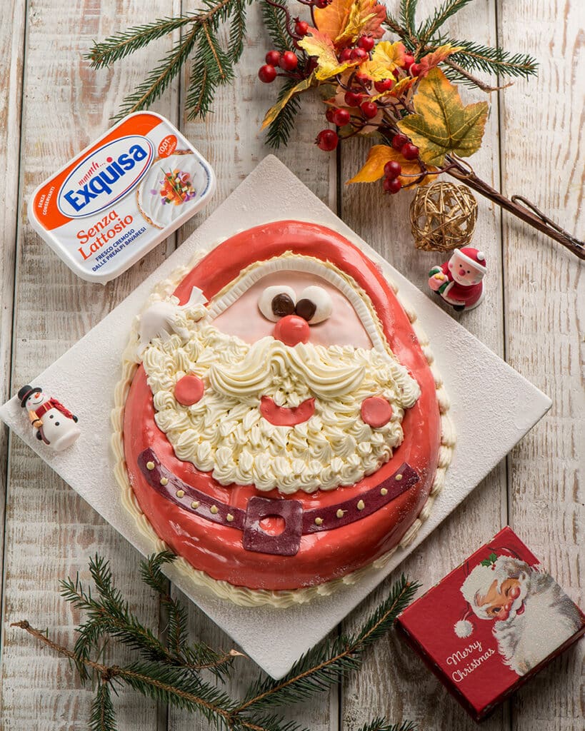 Torta di Babbo Natale al formaggio
