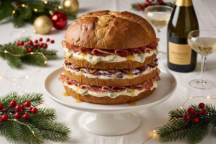 panettone gastronomico ai salumi