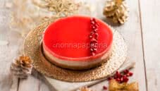 Cheesecake alla melagrana, gusto e colore a tavola Cheesecake alla melagrana, gusto e colore a tavola