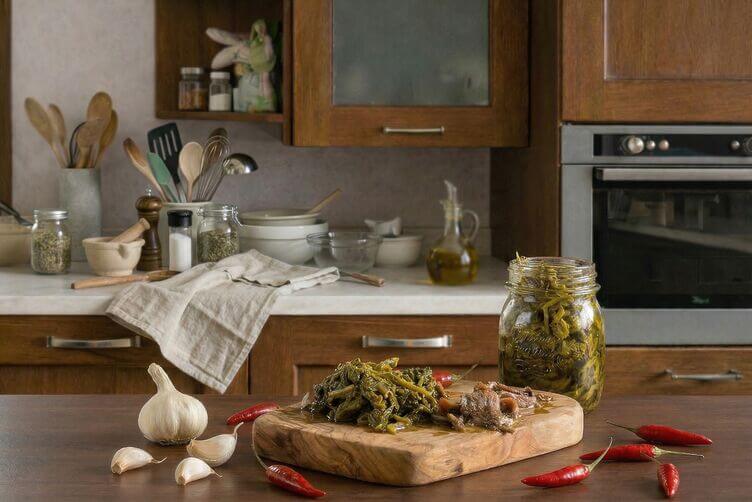 Cime di rapa sottolio