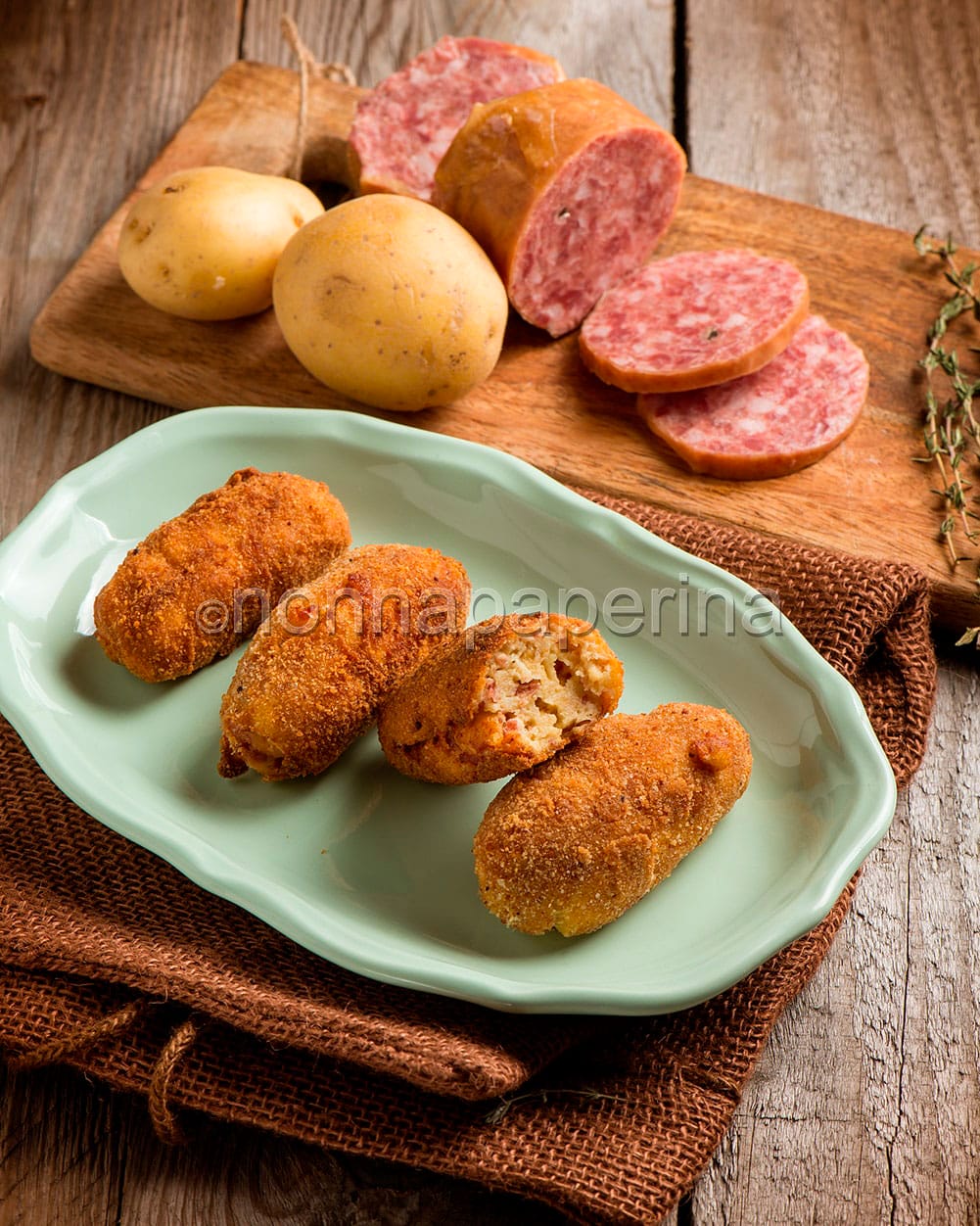 Crocchette al cotechino Crocchette al cotechino