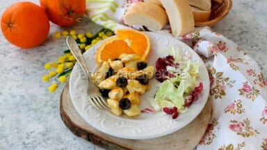 Pollo all arancia e olive