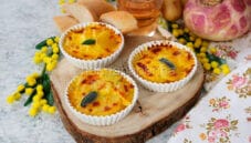 Teglia di rape e patate gratinate allo zafferano