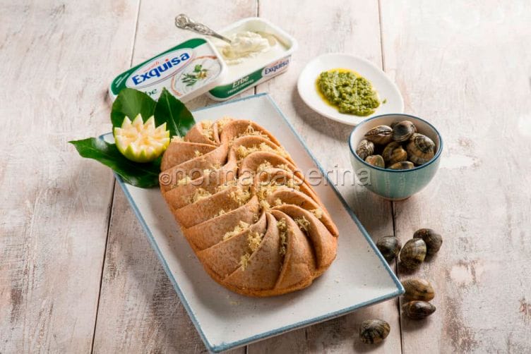 Torta con pesto, vongole e limone, una vera bontà! Torta morbida di riso con pesto