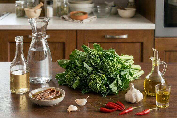  ingredienti cime di rapa sottolio