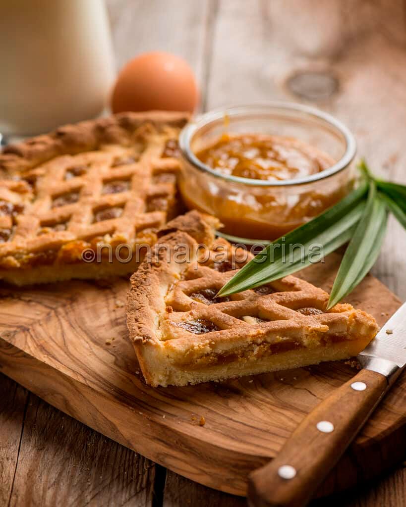 Crostata con confettura di pandan