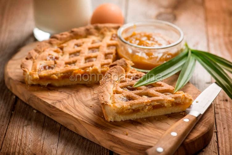 Crostata con confettura di pandan