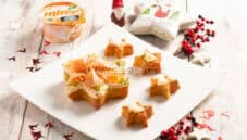 Stelline con mousse di salmone profumata allo zenzero