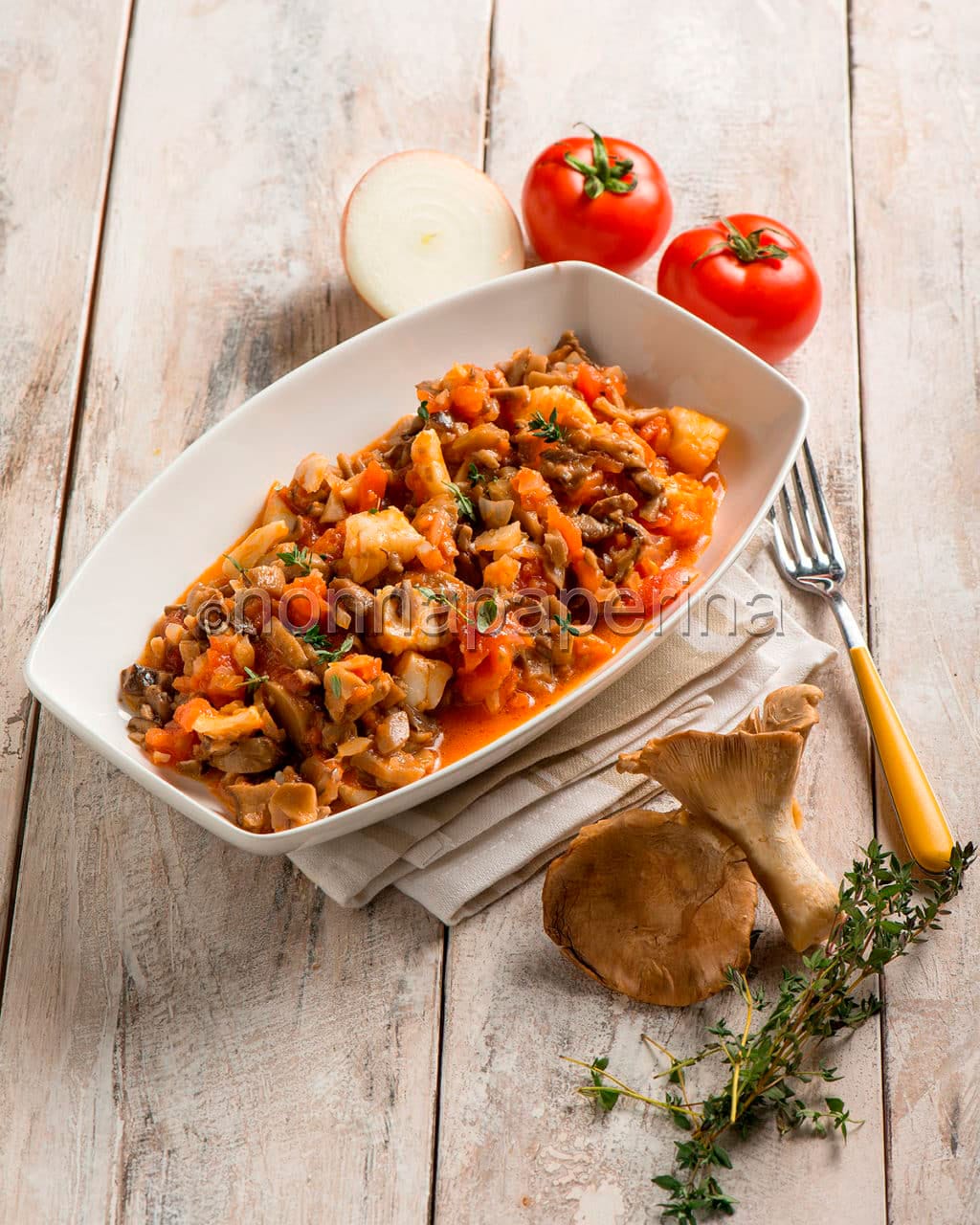 Stocco con funghi cardoncelli