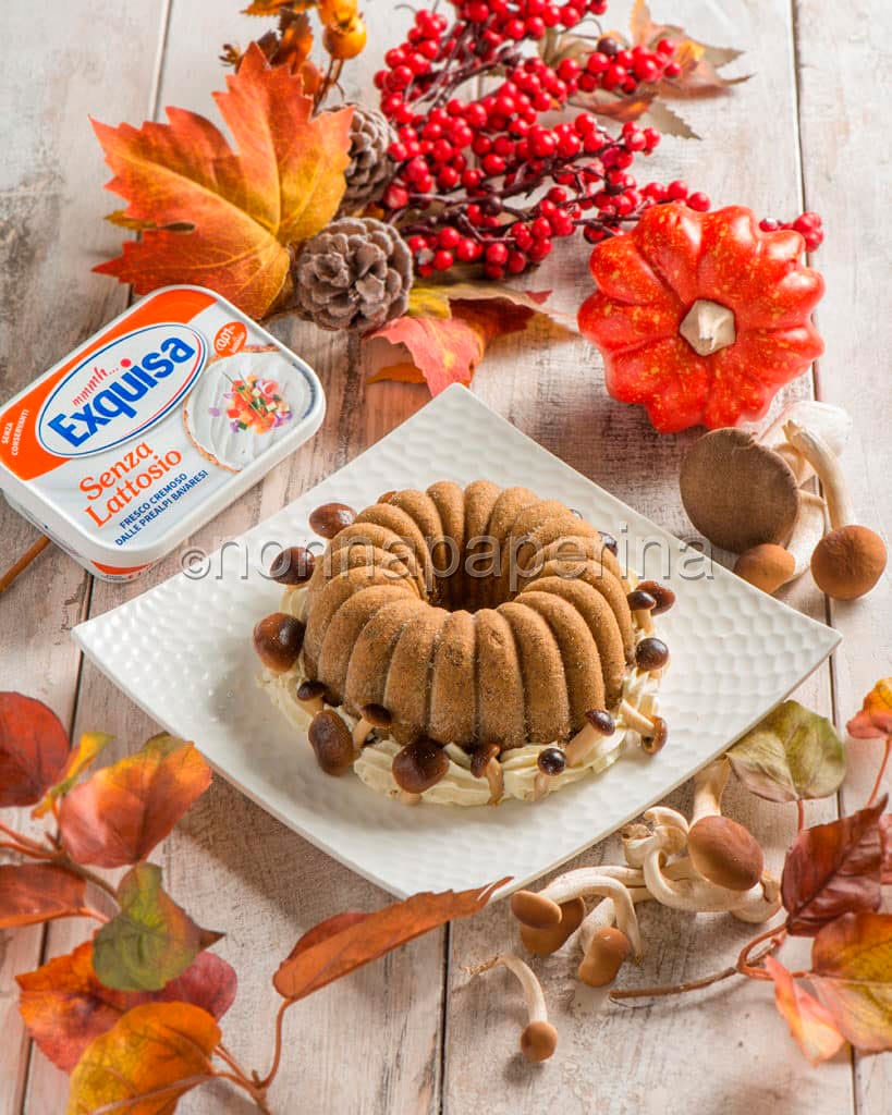 Torta di canapa con funghi porcini Torta di canapa con funghi porcini