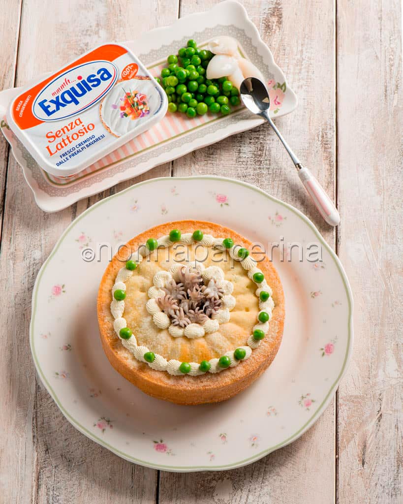 Torta seppie e piselli