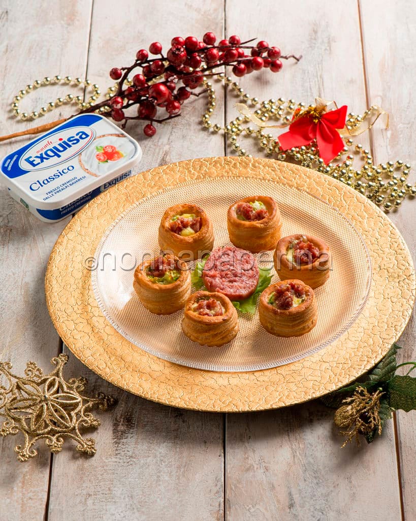 Vol au vent con formaggio cremoso