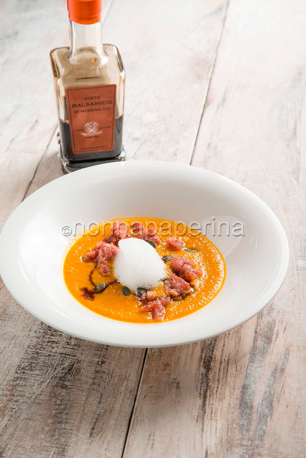 Zuppa di zucca e castagne