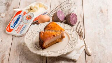 Cheesecake di patate viola