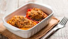 Peperoni ripieni con salame di oca, un piatto per stupire