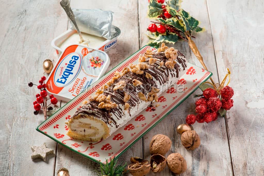 tronchetto con mousse di formaggio