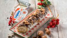 Tronchetto con mousse di formaggio e noci : squisito