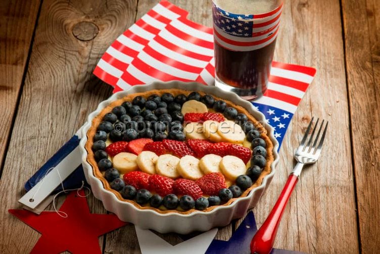 Crostata stelle e strisce