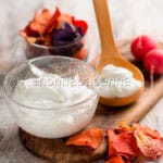 Homemade lactose-free sour cream or crème fraîche