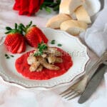 Straccetti di vitello con salsa alle fragole, davvero unici