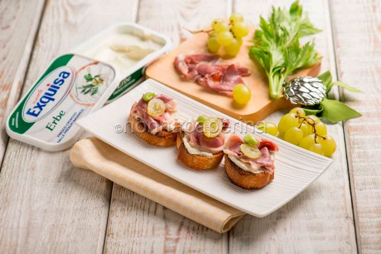Bruschette con prosciutto d’oca, un antipasto diverso Bruschette con prosciutto di oca