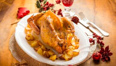 Cappone al forno con patate