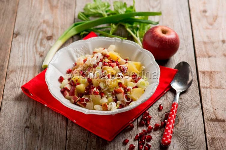 Insalata di patate e melograno