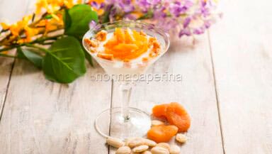 Panna cotta con mandorle pralinate