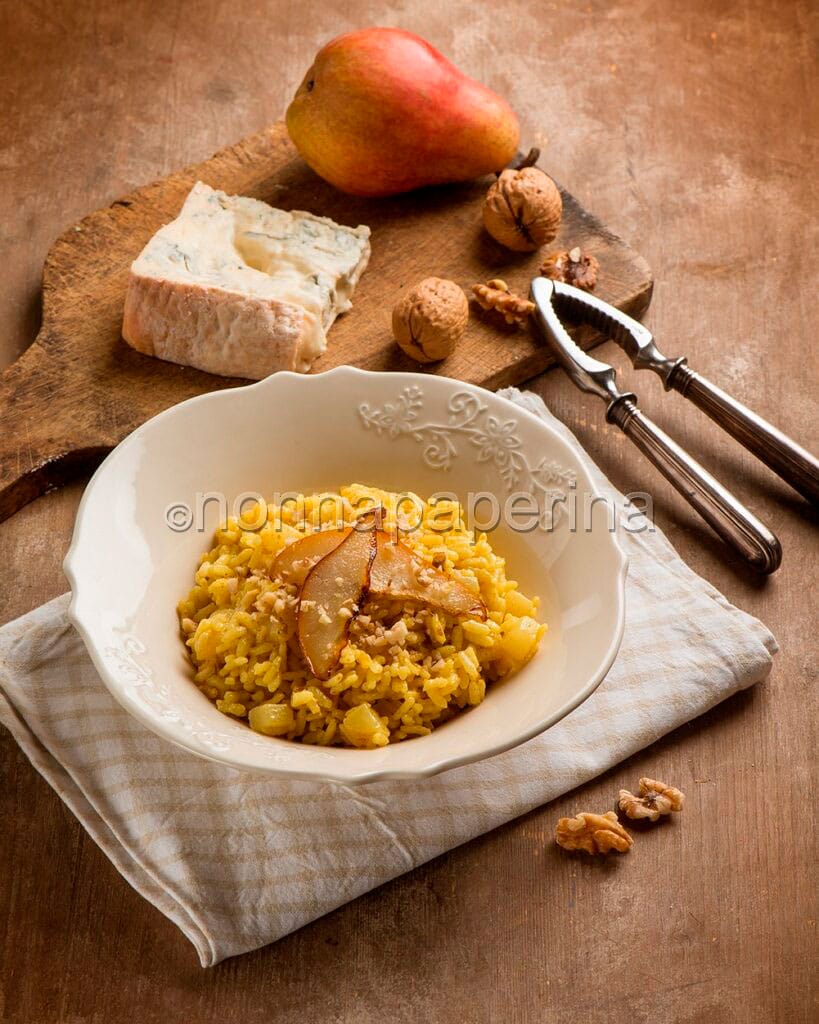 Risotto con pere e gorgonzola